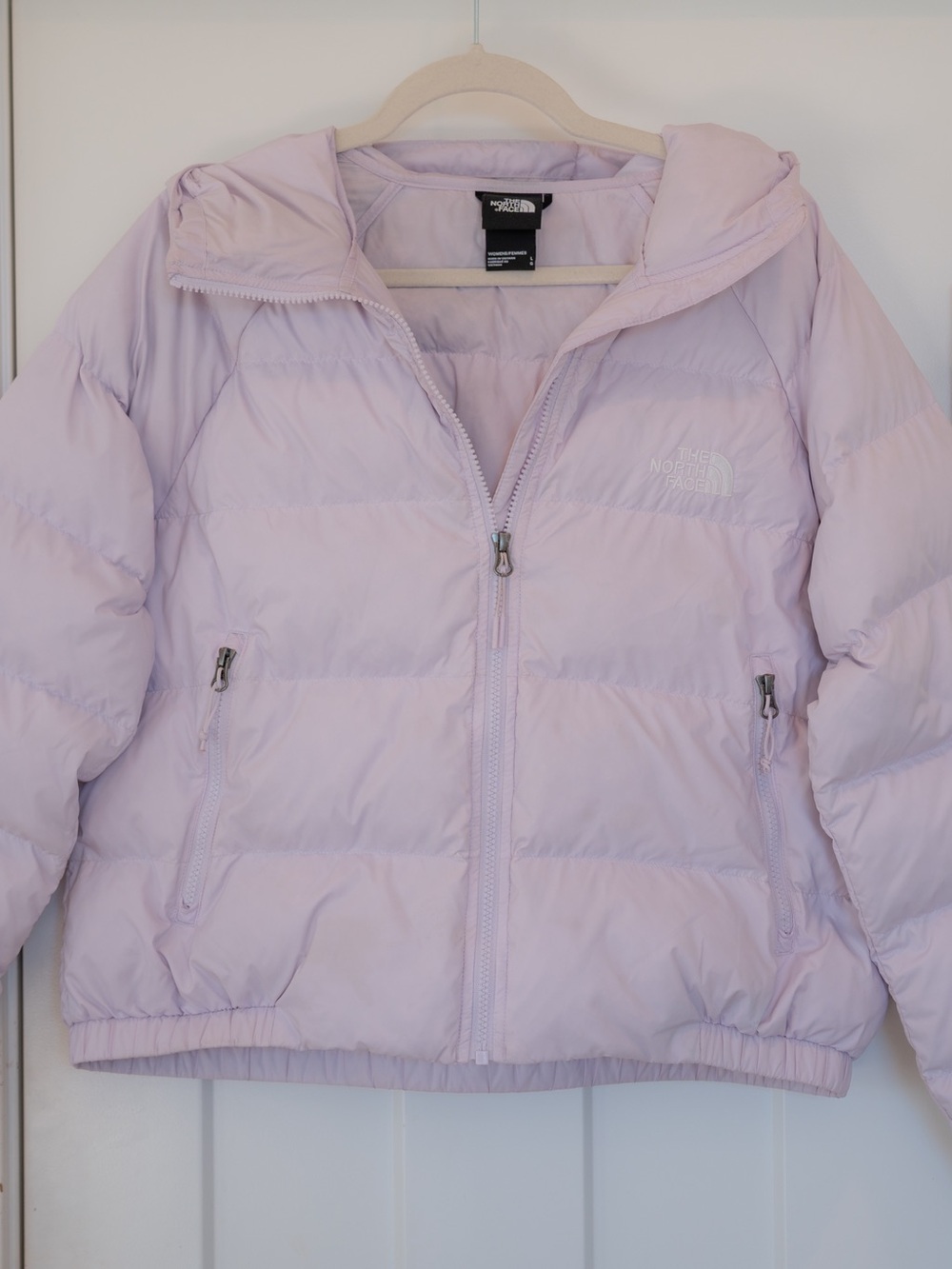 The North Face Women's Lavender Puffer Jacket with Hood